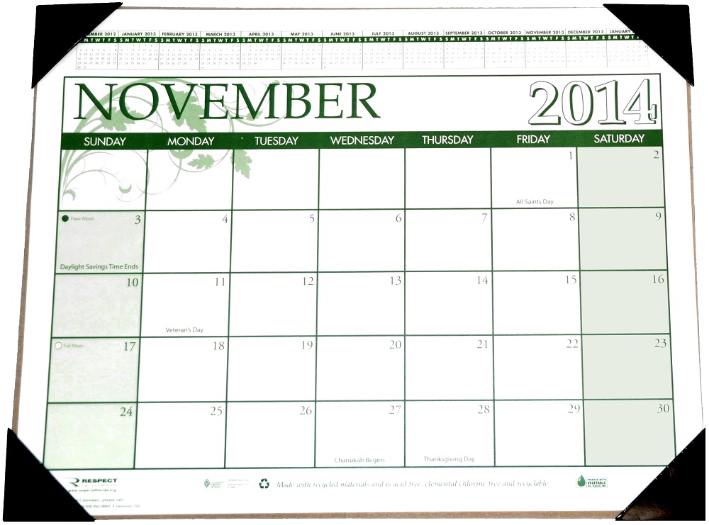 17x22 inch Desk Calendar