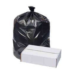 Ultimate Low Density Contractor Trash Can Liners Black 60 Gallon Capacity 