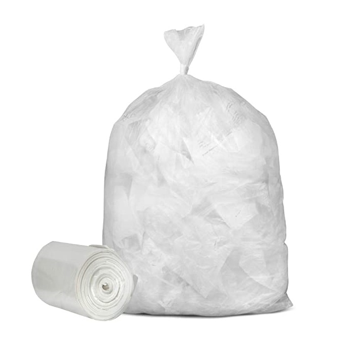 Low Density Trash Can Liners Clear 45 Gallon Capacity 