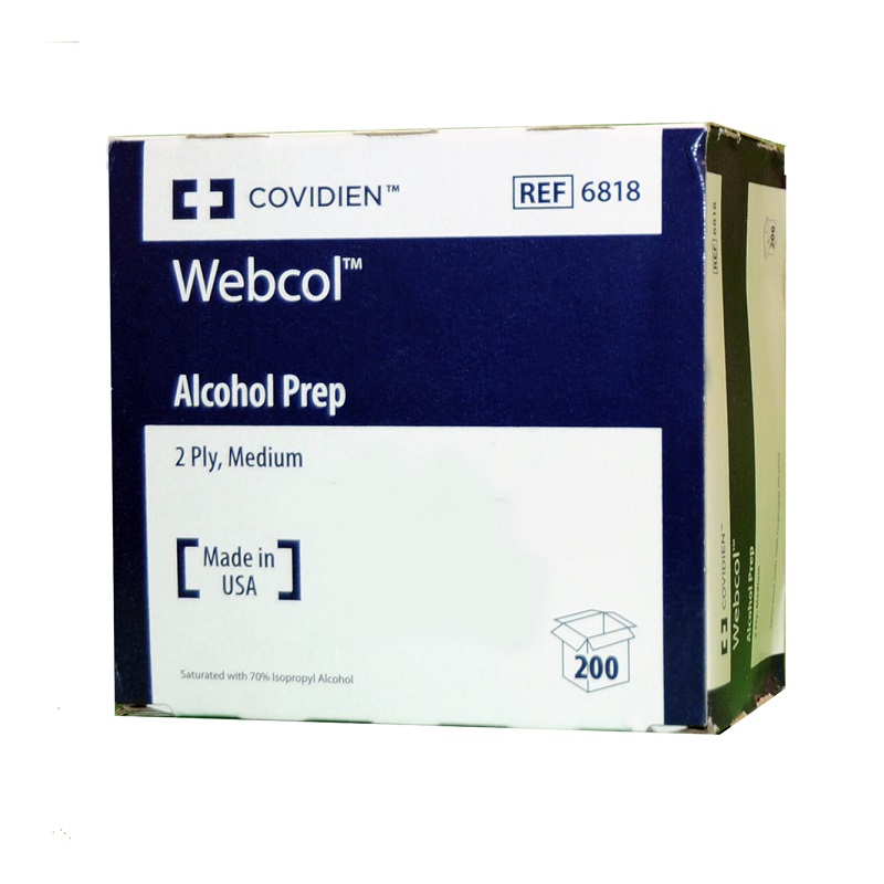 covidien webcol alcohol prep pads