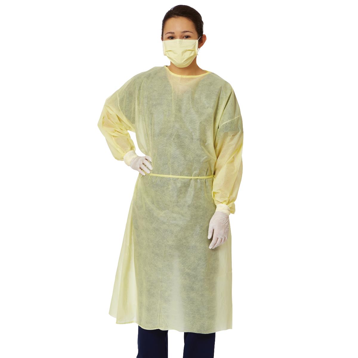 AAMI Level 1 Isolation Gown, Elastic Wrist, L